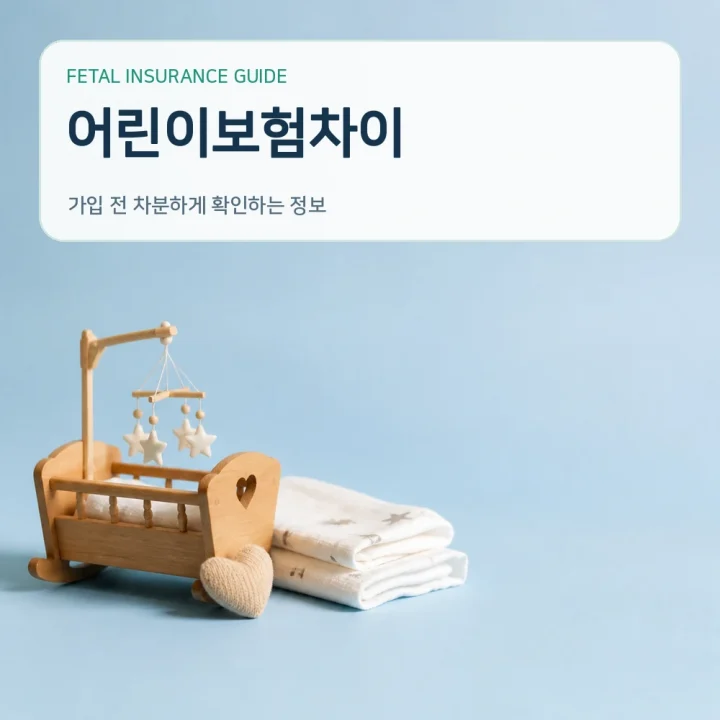 태아보험어린이보험차이