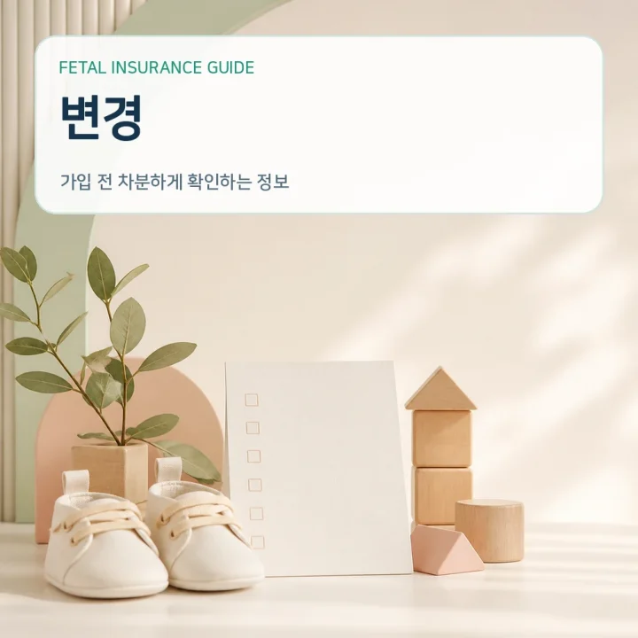 태아보험변경