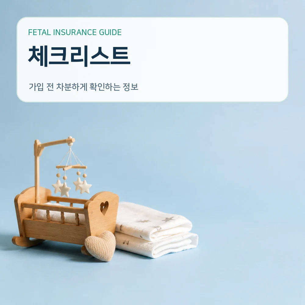태아보험체크리스트